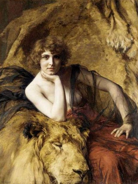 Emile Friant "Woman with Lion"